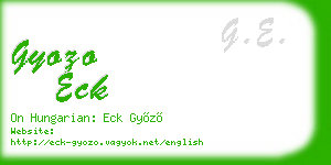 gyozo eck business card